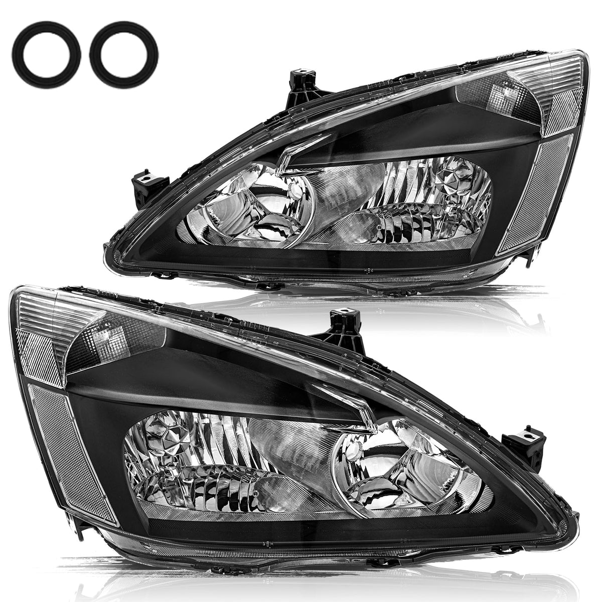 Black Clear Headlight Assembly I1025