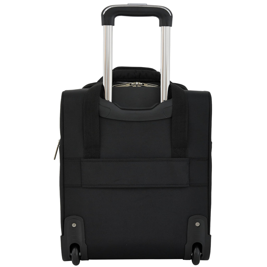 16" Underseat Carry-On Luggage with USB/USB-C Ports, Black Q115