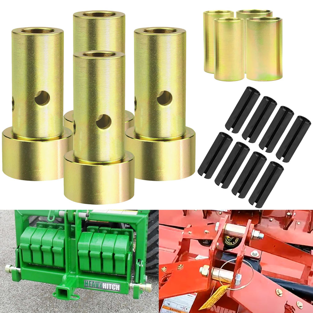 Quick Hitch Adapter Bushing Set with Top Link Bushings, 2 Pair, Gold T1195