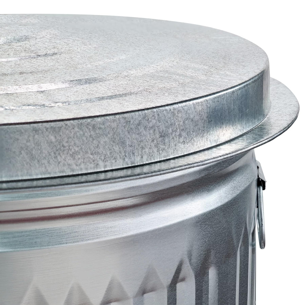 31 Gallon Galvanized Steel Storage Can with Lid U38599