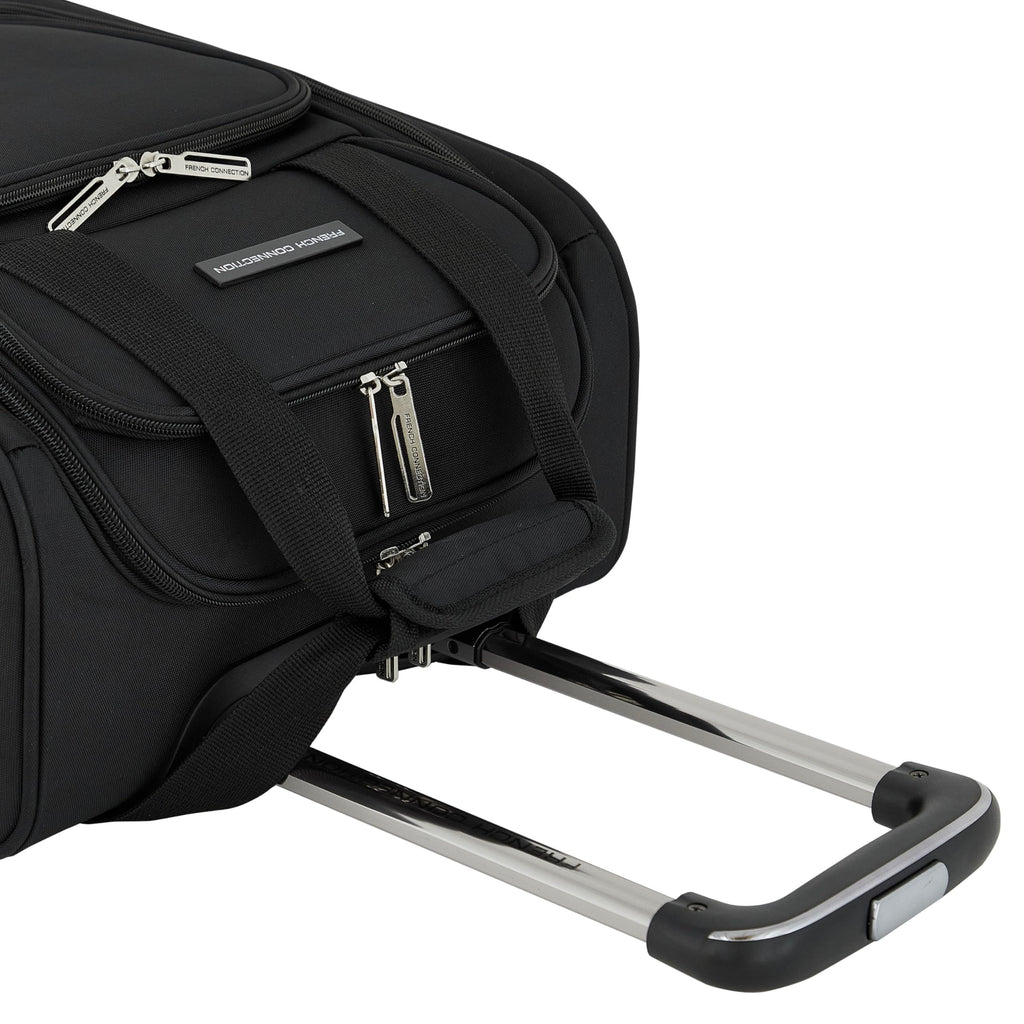 16" Underseat Carry-On Luggage with USB/USB-C Ports, Black Q115