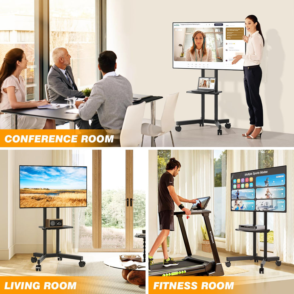 Mobile TV Stand with Wheels for 32-75 Inch TVs G8165
