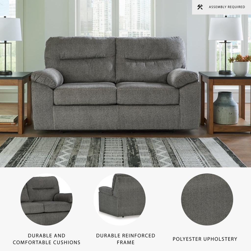 Light Gray Glider Loveseat O4419