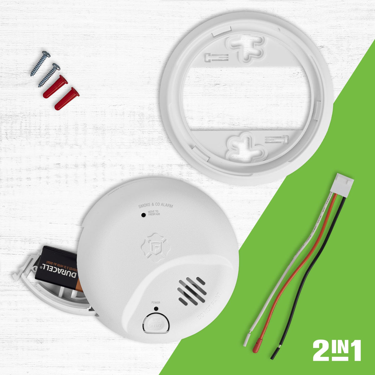 Hardwire Combination Smoke & Carbon Monoxide Alarm B8395