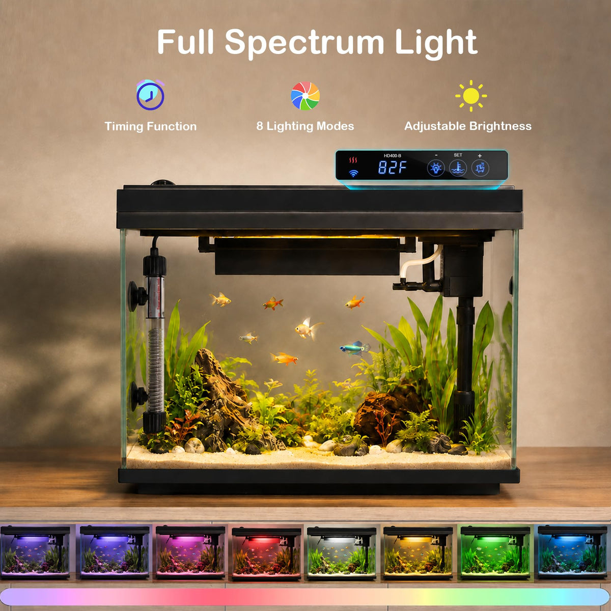 5 Gallon Aquarium Kit Ultra-White Glass P5186