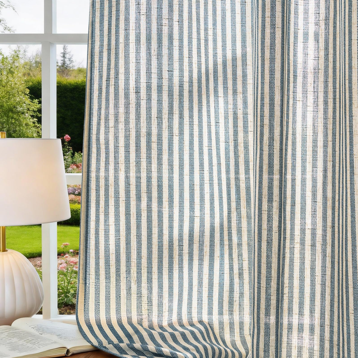 Linen Striped Curtains C3580