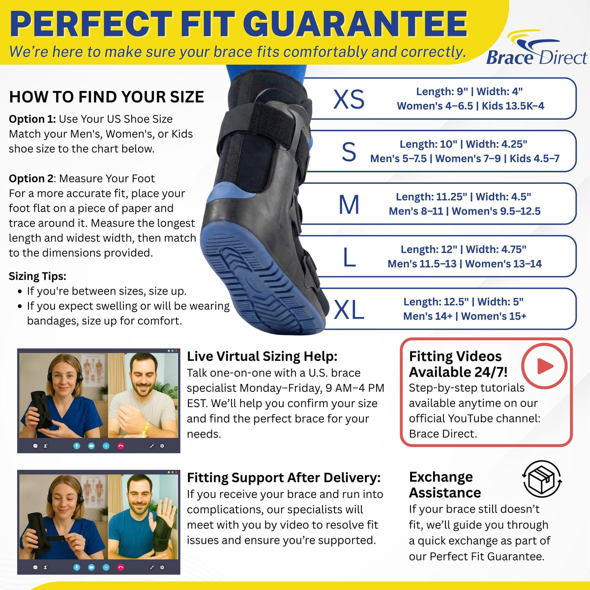 Lightweight Pneumatic Walking Boot I2120