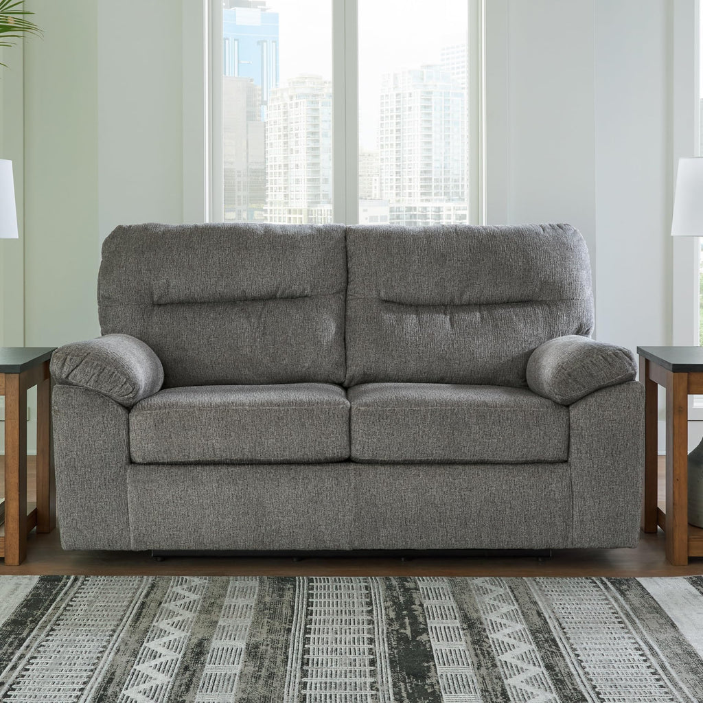 Light Gray Glider Loveseat O4419