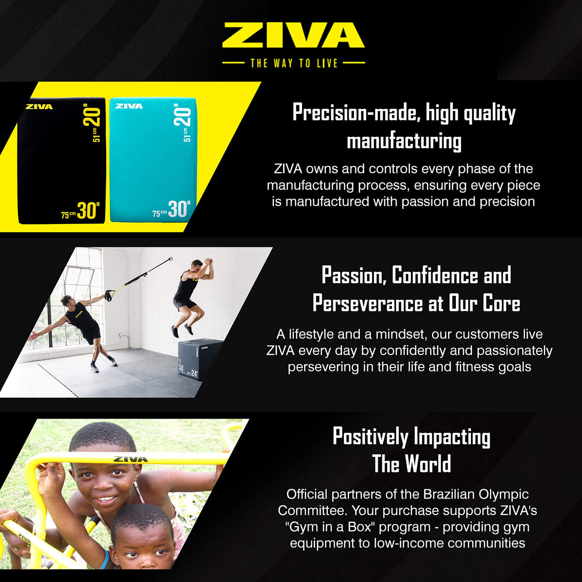 3-in-1 Plyo Box with Non-Slip PVC Cover 20x24x30" R196108