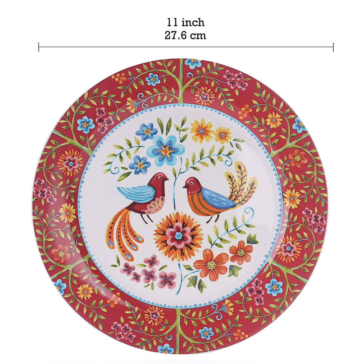 Red Ceramic 16 pcs Dinnerware Set, Service for 4 O927
