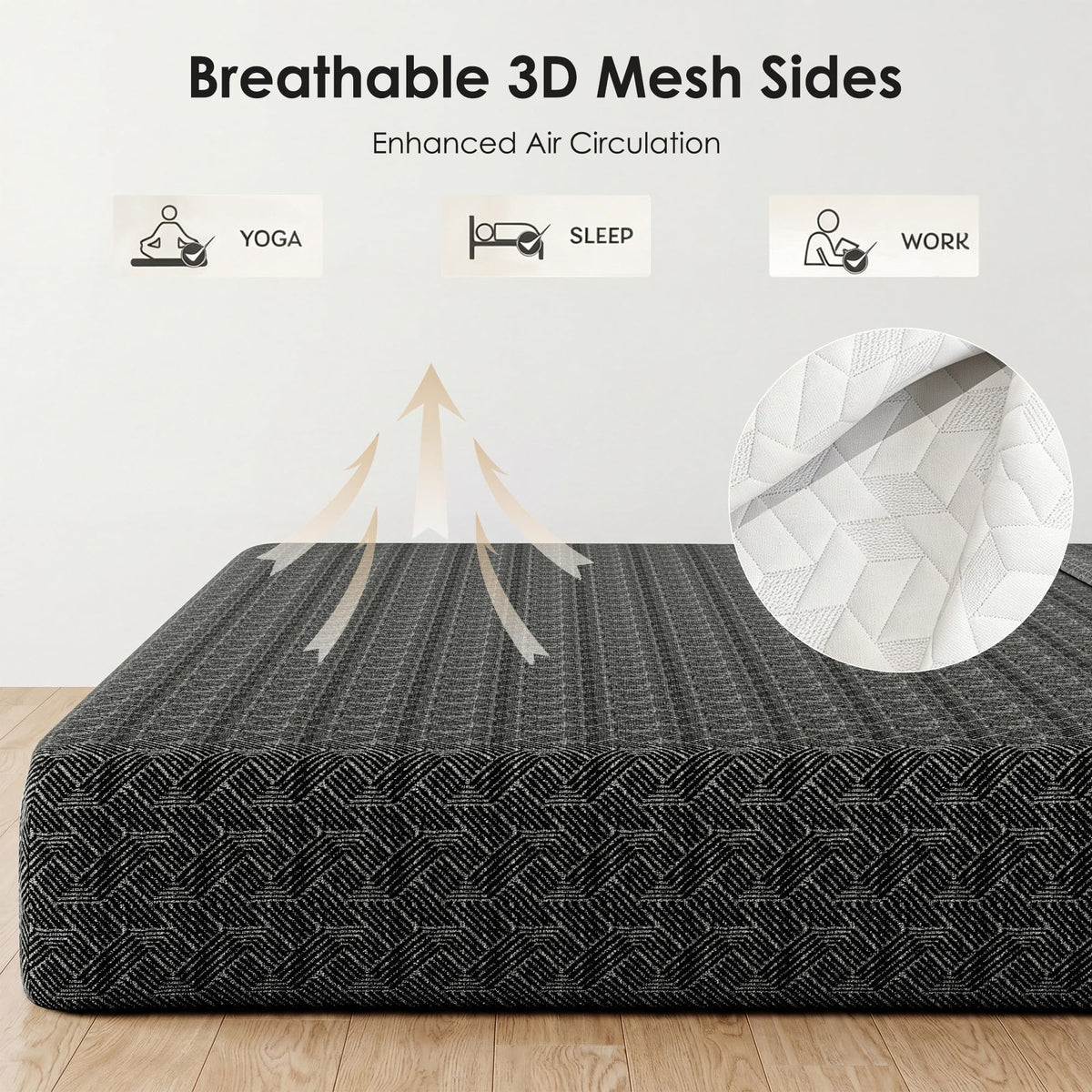 Queen Tri-Fold Memory Foam Mattress K282