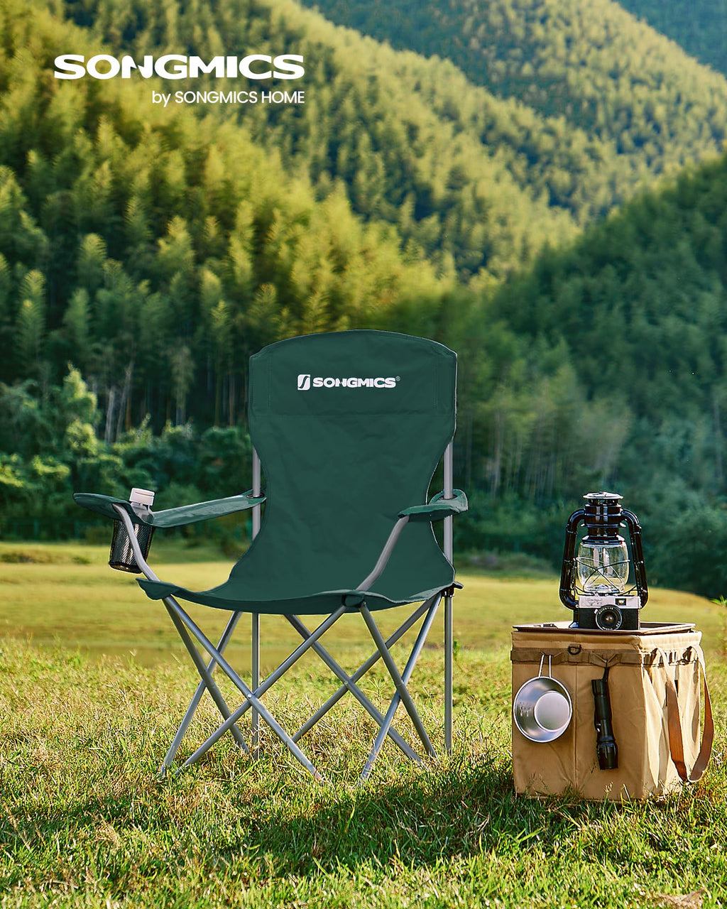 Set of 2 Folding Camping Chairs Y49835
