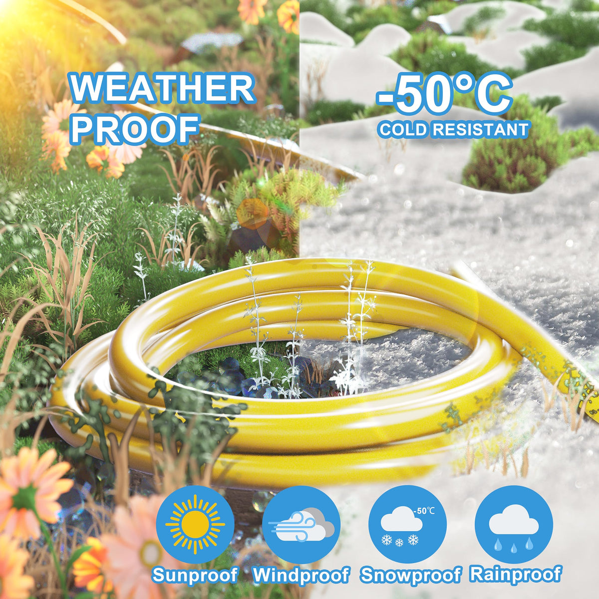 12/3 Gauge Heavy Duty Outdoor Extension Cord 100 FT Waterproof L663909